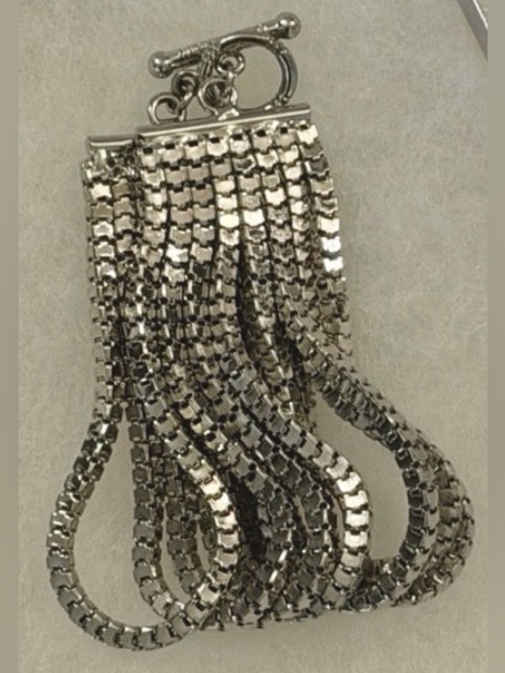 NWOT~ Charming Charlie 8 Strand Sterling Silver Bracelet~Retail $65